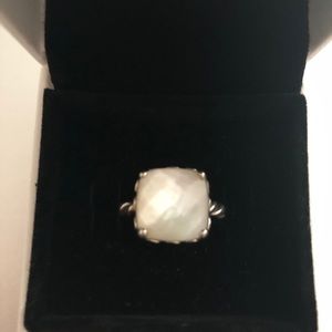 Pandora mother of pearl twist ring